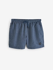 BOSS Blue Vibe Printed Swim Shorts - Image 5 of 5