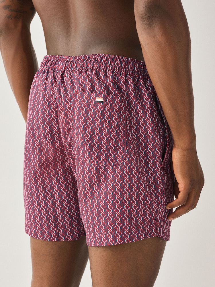 BOSS Red Vibe Printed Swim Shorts - Image 2 of 5 BOSS Red Vibe Printed Swim Shorts - Image 2 of 5