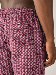 BOSS Red Vibe Printed Swim Shorts - Image 4 of 5
