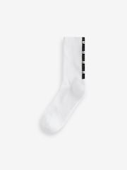 HUGO Natural Tape Logo Socks 3 Pack - Image 4 of 4