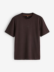 BOSS Brown Relaxed Fit Logo T-Shirt - Image 4 of 4