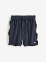 BOSS Blue Unique Logo Shorts - Image 1 of 1