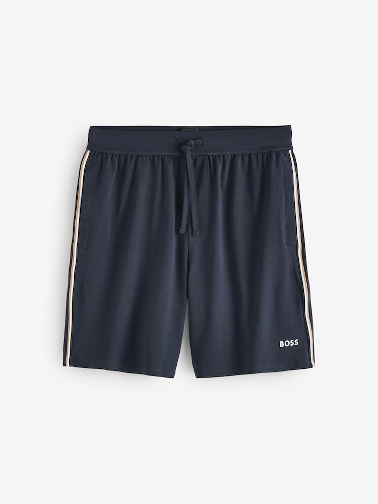 BOSS Blue Unique Logo Shorts - Image 1 of 1 BOSS Blue Unique Logo Shorts - Image 1 of 1
