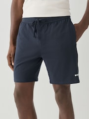 Blau - BOSS Unique Shorts mit Logo - Bild 2 von 4