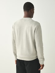 BOSS Grey Westart Crew Neck Logo Sweatshirt - Image 2 of 4