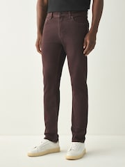 BOSS Brown Slim Fit Delaware Stretch Jeans - Image 1 of 4