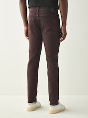 BOSS Brown Slim Fit Delaware Stretch Jeans - Image 2 of 4