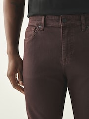 BOSS Brown Slim Fit Delaware Stretch Jeans - Image 3 of 4