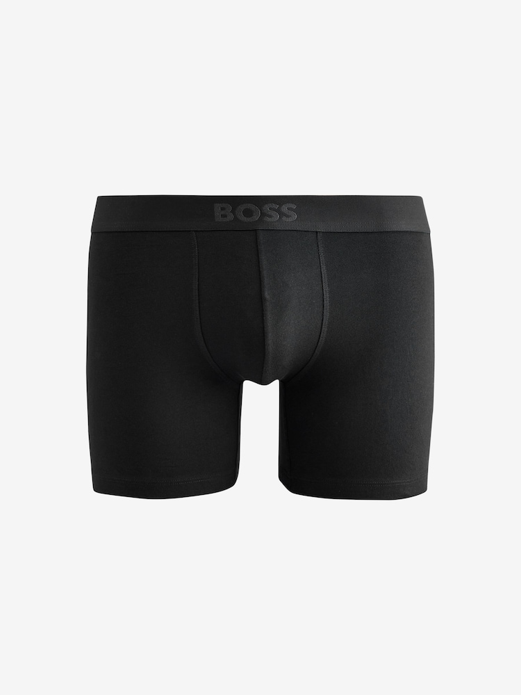 Бордовий червоний/чорний - BOSS One Logo Hipster Boxers 3 Pack - Image 4 of 4 Бордовий червоний/чорний - BOSS One Logo Hipster Boxers 3 Pack - Image 4 of 4