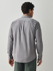 BOSS Grey Regular Fit Cotton Long Sleeve Oxford Shirt - Image 2 of 5