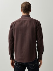 BOSS Brown Ricoplus Regular Fit Oxford Shirt - Image 2 of 6
