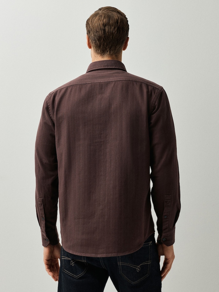 BOSS Brown Ricoplus Regular Fit Oxford Shirt - Image 2 of 6 BOSS Brown Ricoplus Regular Fit Oxford Shirt - Image 2 of 6