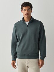 BOSS Green Small Logo Quarter Zip Sweat Top - Image 1 of 5