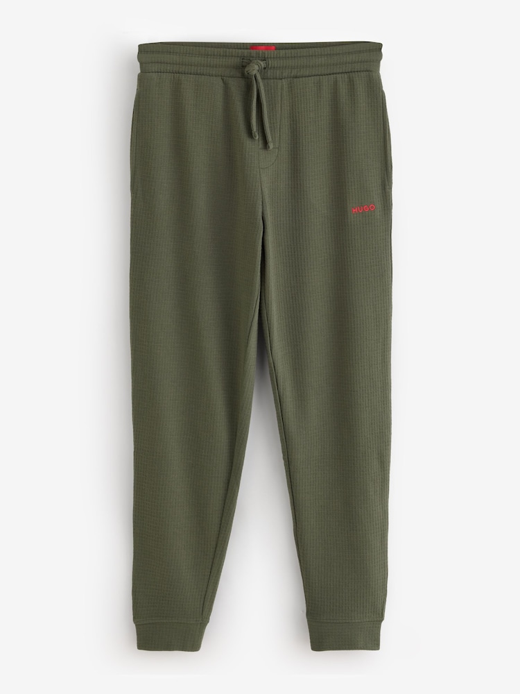 HUGO Green Waffle Joggers - Image 1 of 1