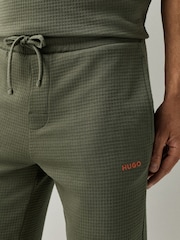 HUGO Green Waffle Joggers - Image 4 of 5
