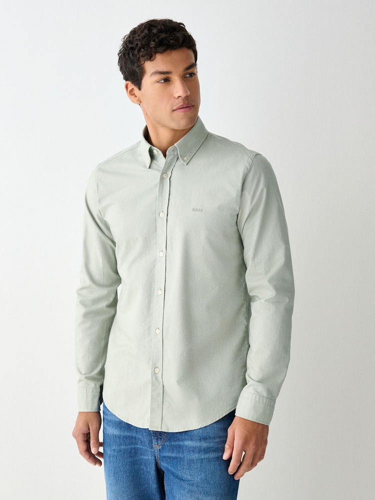Camisa con logo BOSS Rickert de corte regular - Imagen 1 de 3