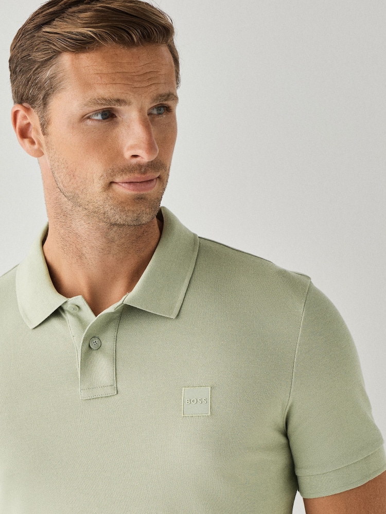 BOSS Green Slim Fit Passenger Box Logo Polo Shirt - Image 2 of 3 BOSS Green Slim Fit Passenger Box Logo Polo Shirt - Image 2 of 3