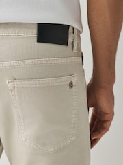 Natural - Blugi BOSS Delaware cu croială slim fit și elastici - Imaginea 4 din 5