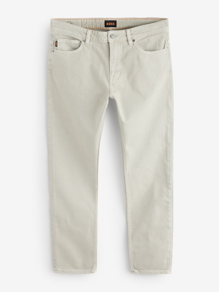 Natural - Blugi BOSS Delaware cu croială slim fit și elastici - Imaginea 5 din 5