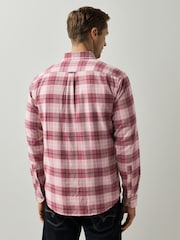 BOSS Red Rickert Check Flannel Shirt - Image 2 of 5
