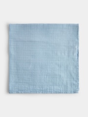 JoJo Maman Bébé Blue Whale 6-Pack Soft Muslins - Image 2 of 5