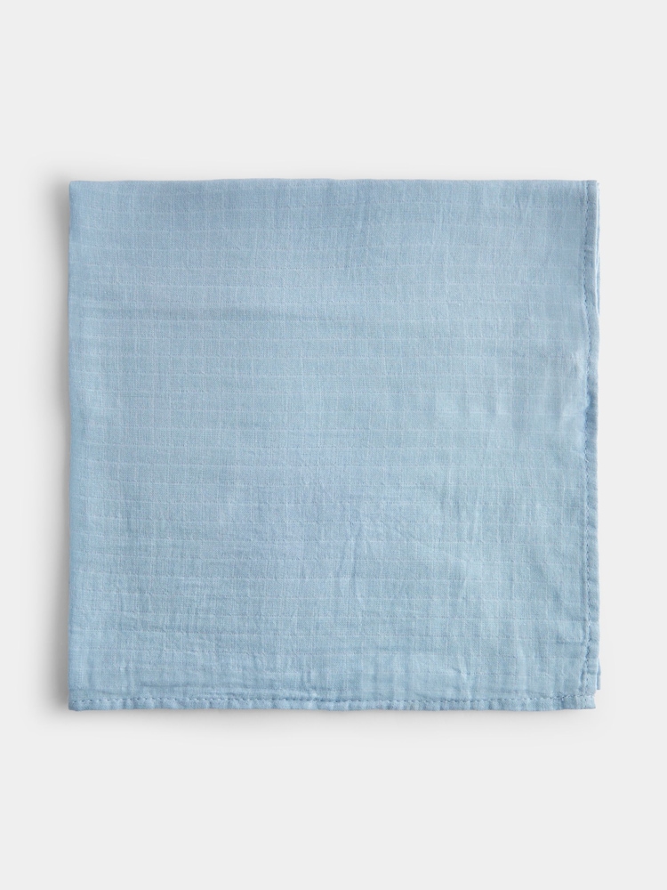 JoJo Maman Bébé Blue Whale 6-Pack Soft Muslins - Image 2 of 5 JoJo Maman Bébé Blue Whale 6-Pack Soft Muslins - Image 2 of 5