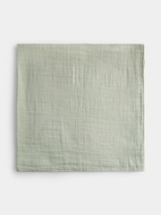 JoJo Maman Bébé Sage Green Safari 6-Pack Soft Muslins - Image 2 of 5