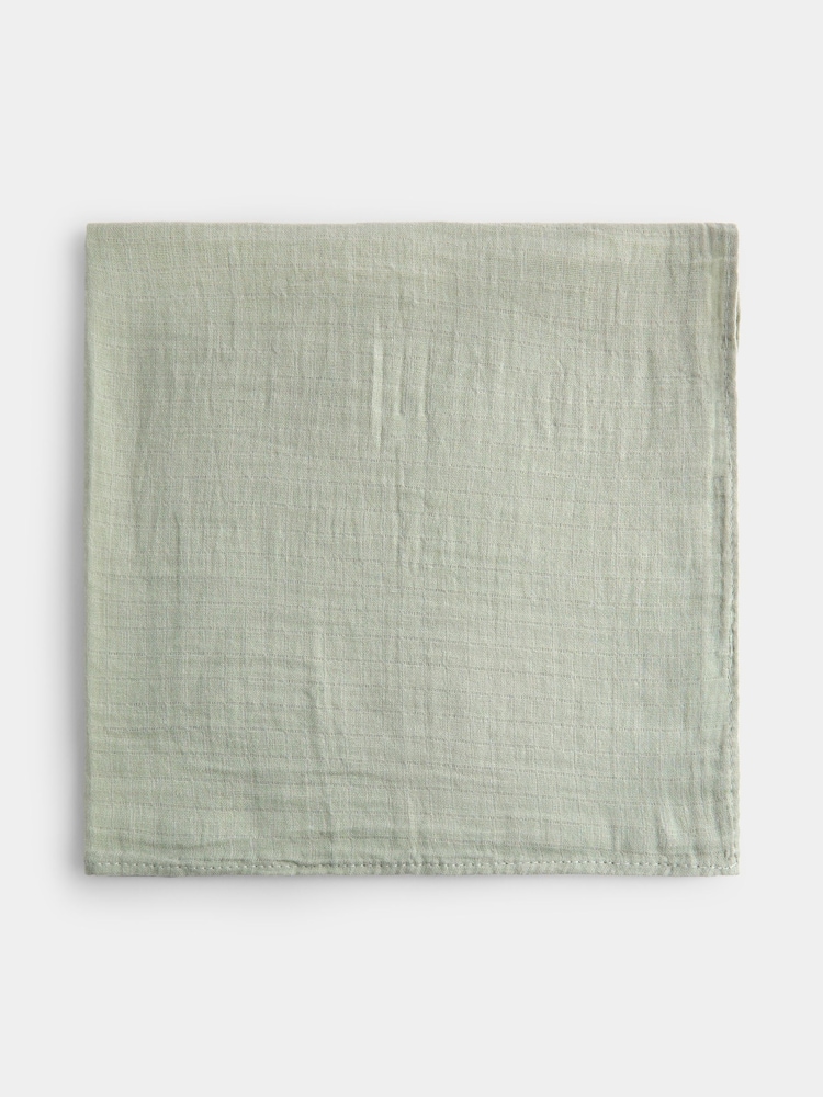 JoJo Maman Bébé Sage Green Safari 6-Pack Soft Muslins - Image 2 of 5 JoJo Maman Bébé Sage Green Safari 6-Pack Soft Muslins - Image 2 of 5