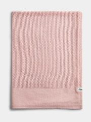 Jojo Maman Bébé Light Pink Cellular Blanket - Image 1 of 4
