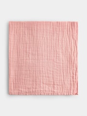 JoJo Maman Bébé Pink Strawberries & Cherries 6-Pack Soft Muslins - Image 2 of 5