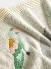 Jojo Maman Bébé Natural Safari Embroidered Shawl - Image 3 of 4