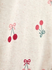JoJo Maman Bébé Grey Marl Cherry 2.5 Tog Sleep Snuggler - Image 7 of 7