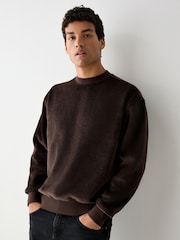 BOSS Chenille-genser med rund hals - Bilde 1 av 3