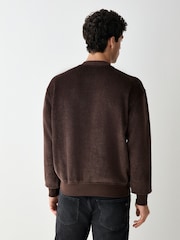 BOSS Chenille-genser med rund hals - Bilde 2 av 3