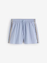 BOSS Blue Iconic Side Stripe Logo Swim Shorts - Image 5 of 5