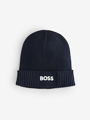 Azul - BOSS Asic Logo Beanie - Imagen 1 de 1