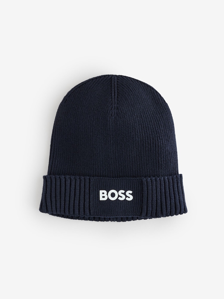Azul - BOSS Asic Logo Beanie - Imagen 1 de 1