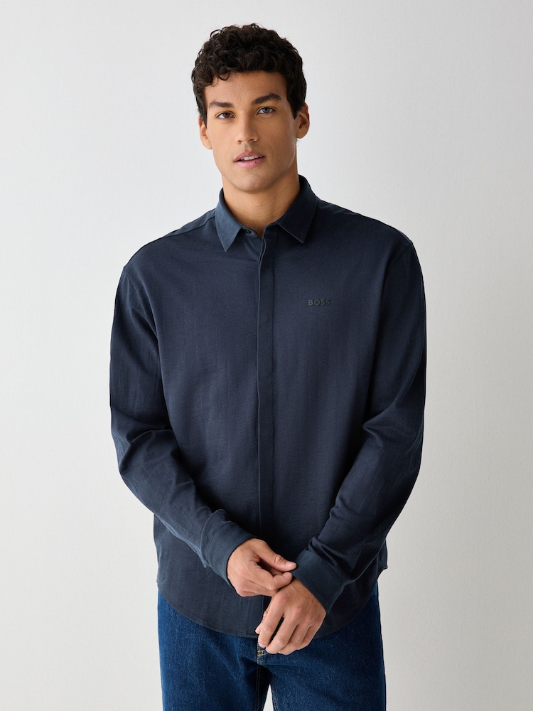 BOSS Blue Excurse Regular Fit Shirt - Image 1 of 4