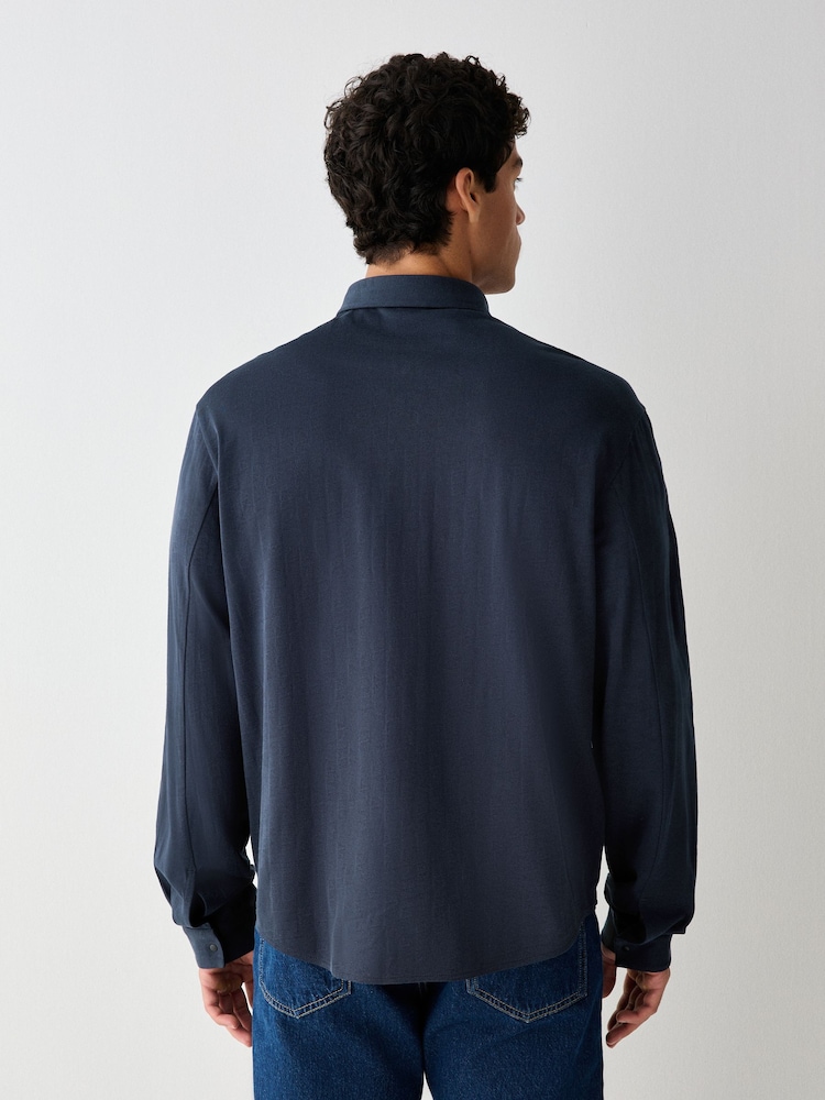 BOSS Blue Excurse Regular Fit Shirt - Image 2 of 4