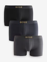 BOSS Black Gold Logo Trunk Boxers 3 Pack - Image 1 of 4