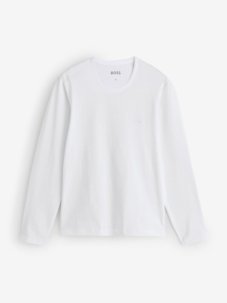 BOSS Brown Classic Long Sleeve T-Shirts 3 Pack - Image 2 of 4