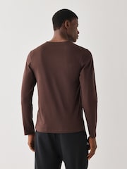 BOSS Brown Classic Long Sleeve T-Shirts 3 Pack - Image 5 of 9