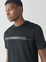 BOSS Black Authentic Regular-Fit Logo T-Shirt - Image 3 of 4