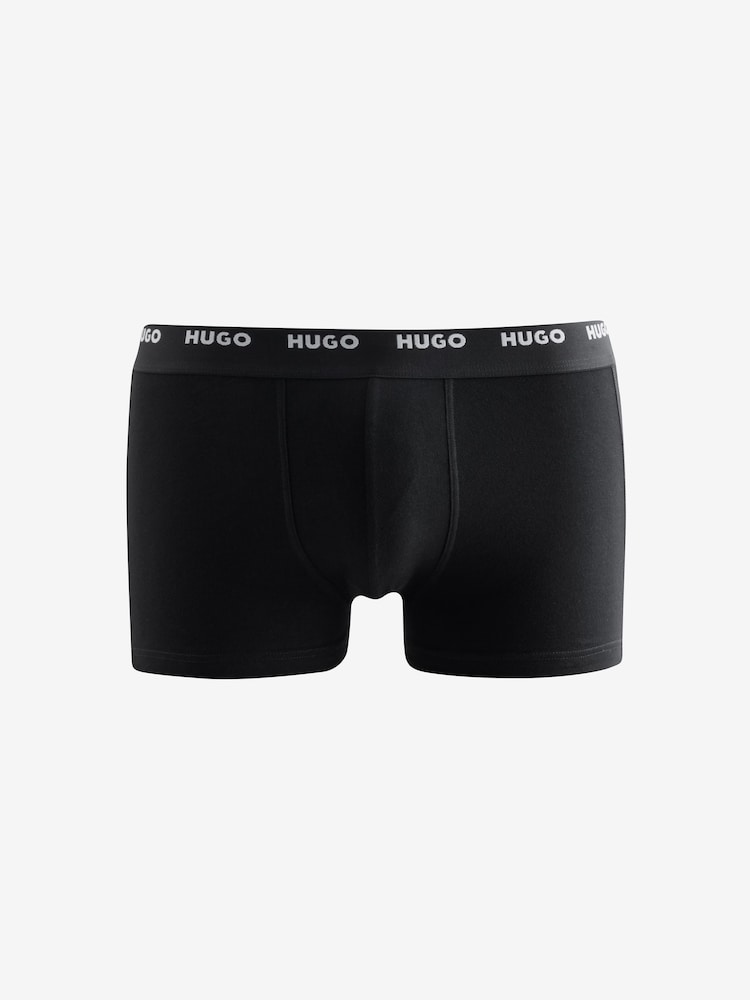 HUGO Grey Trunk Boxers 5 Pack - Image 2 of 6 HUGO Grey Trunk Boxers 5 Pack - Image 2 of 6