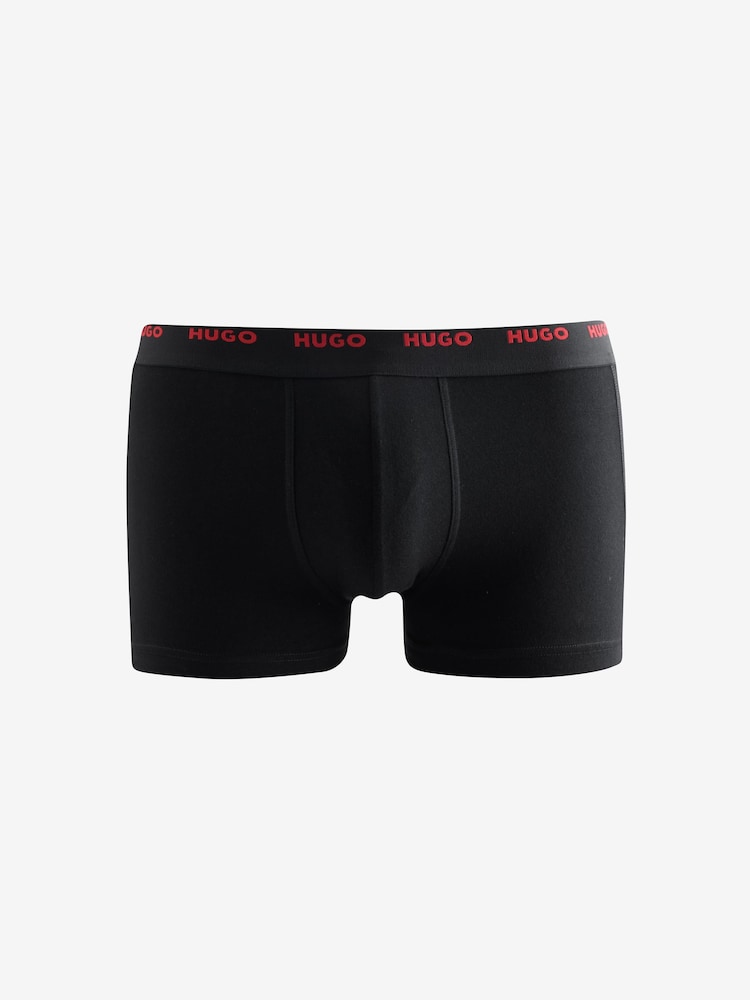 HUGO Grey Trunk Boxers 5 Pack - Image 6 of 6 HUGO Grey Trunk Boxers 5 Pack - Image 6 of 6