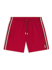 Pula - BOSS Iconic Side Stripe Logo Swim Shorts - Larawan 1 ng 1