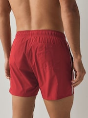 BOSS Red Iconic Side Stripe Logo Swim Shorts - Image 3 of 5