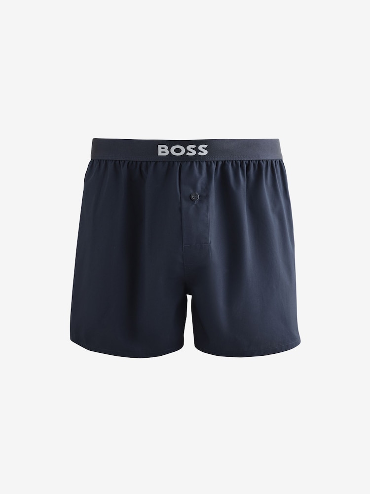 BOSS White Tartan Classic Logo Hipster Boxers Set 2 Pack - Image 3 of 3 BOSS White Tartan Classic Logo Hipster Boxers Set 2 Pack - Image 3 of 3