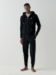 BOSS Black Iconic Logo Stripe Detail Hooded Jacket - Image 2 of 5