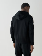 BOSS Black Iconic Logo Stripe Detail Hooded Jacket - Image 3 of 5